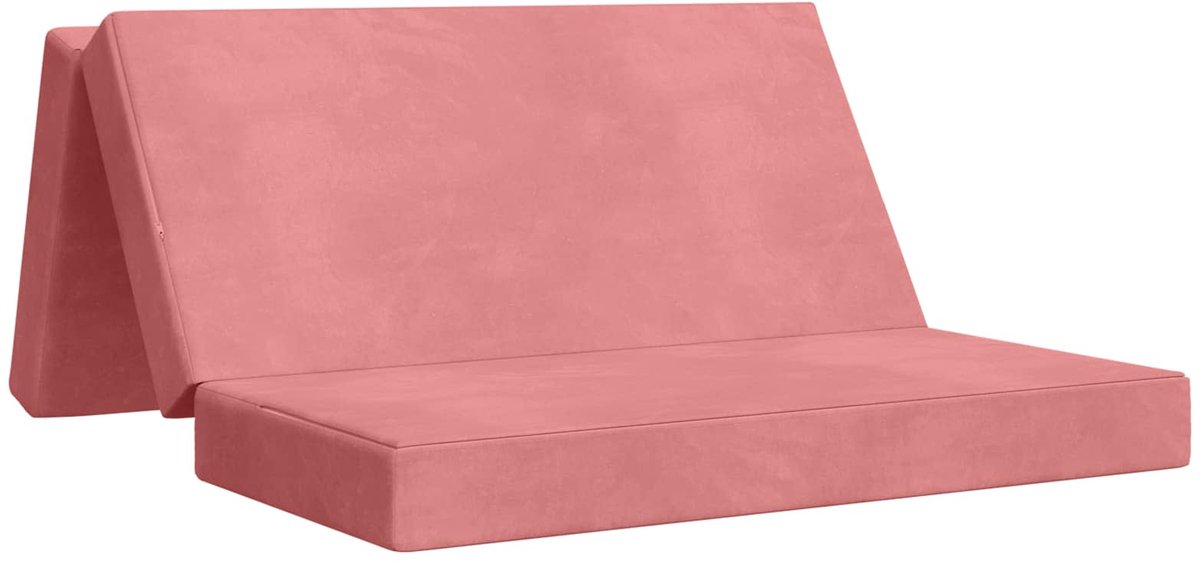 vidaXL - Vouwbare - Sofa - Bed - 160 - x - 67 - x - 45 - cm - Roze