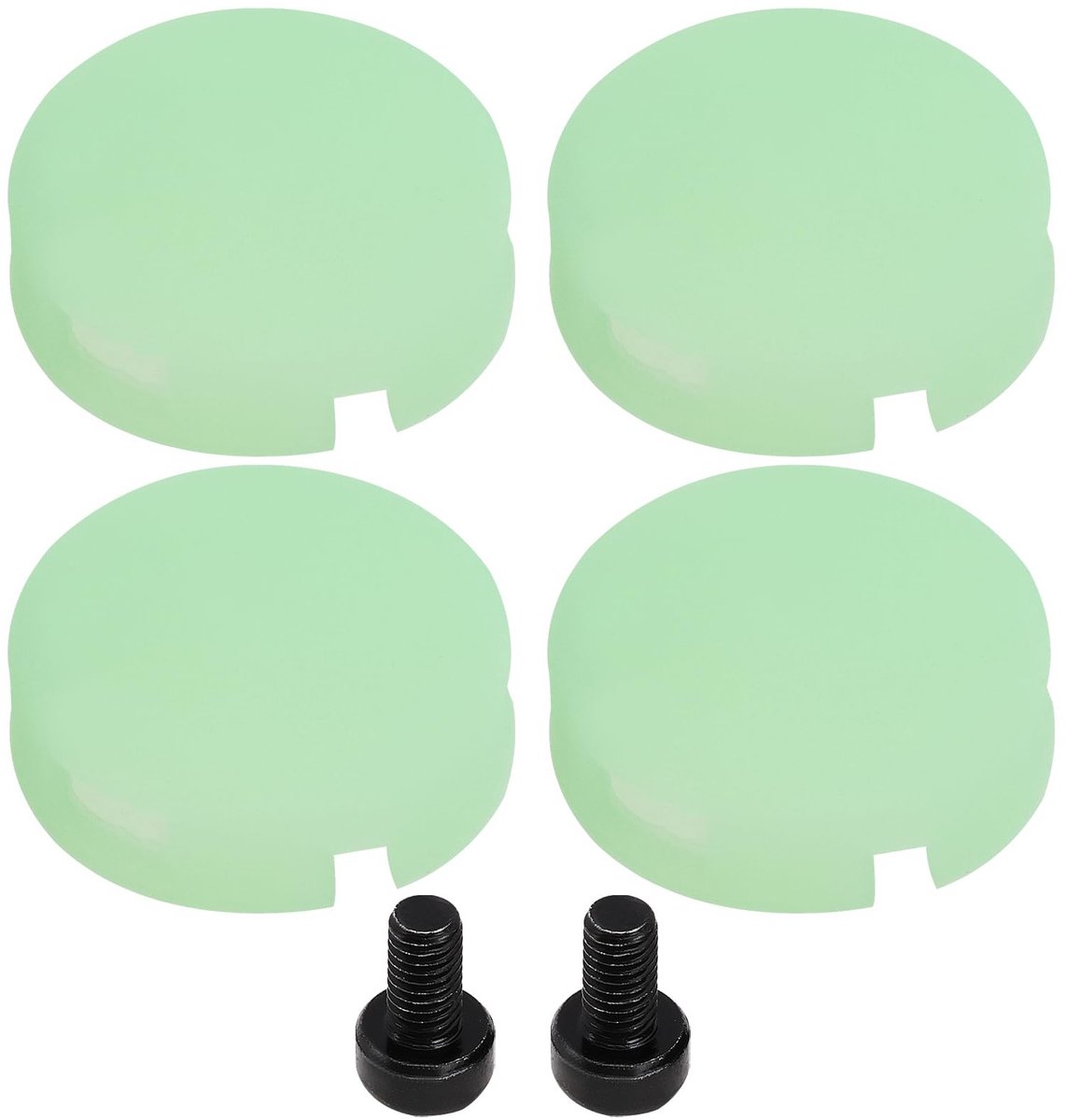 Dailygoods - Fluorescerende Groene Deurbel Knoppen - Deurbel Knop Reparatie Kit - Siliconen en Metaal - Veiligheid en Privacy - Compatibel met Doorbel