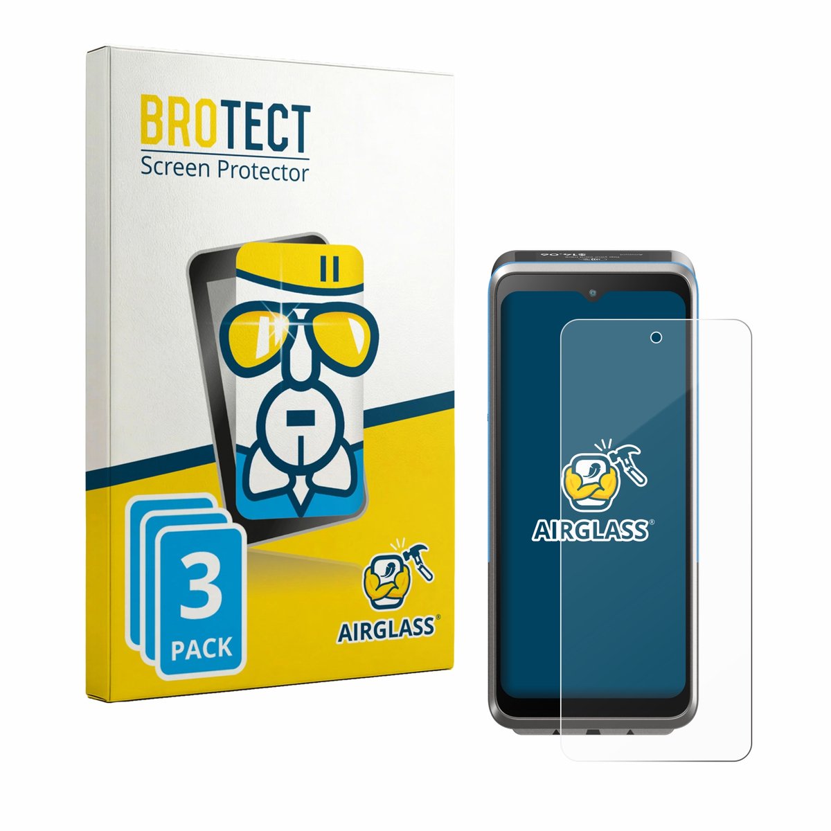 Screenprotector 3 Stuks voor ingenico Axium DX8 Beschermglas transparant