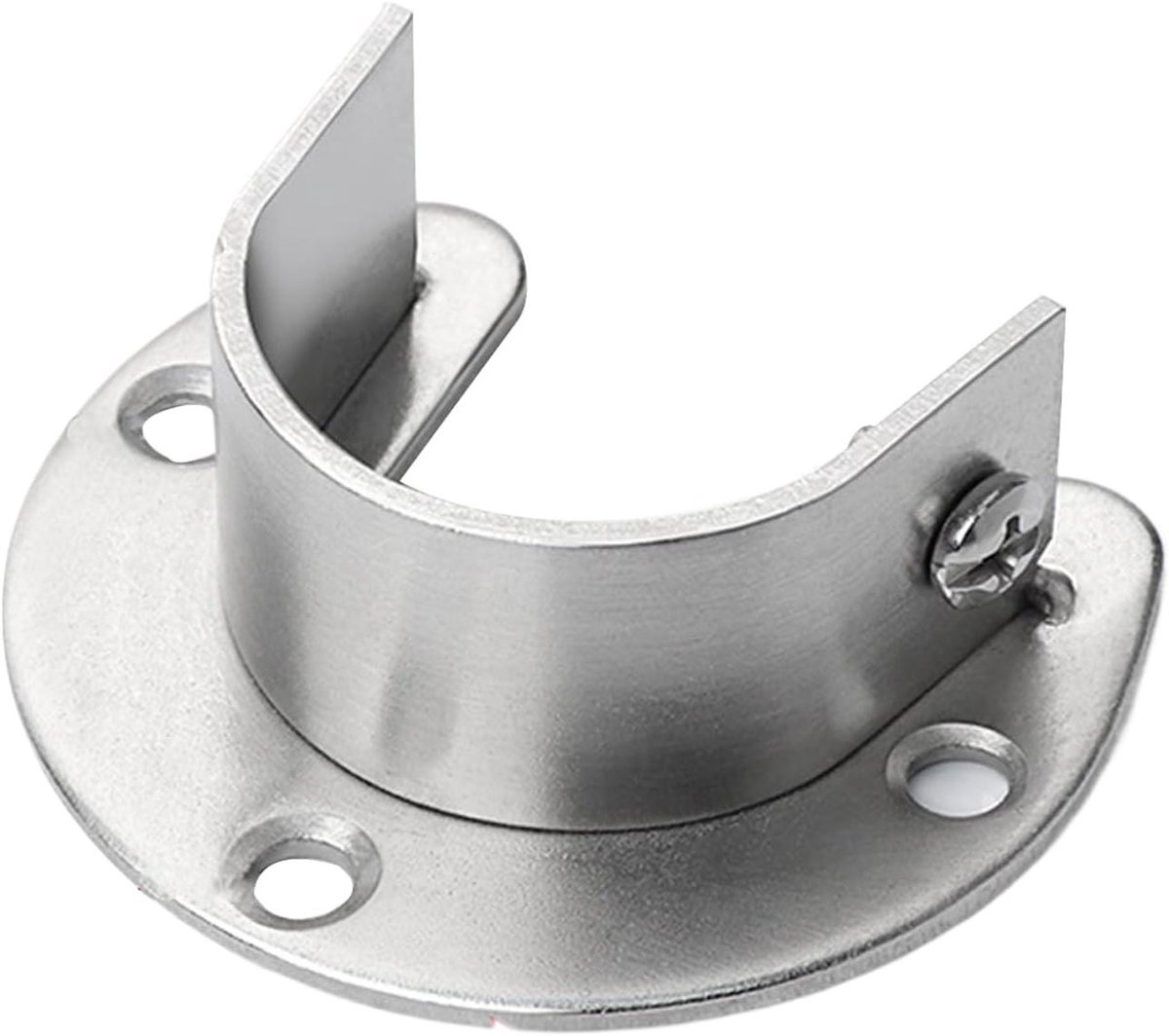 Kaststanghouders - Stanghouder - Kleding Opbergen - Roestvrij Staal - 5x5 cm - Zilver