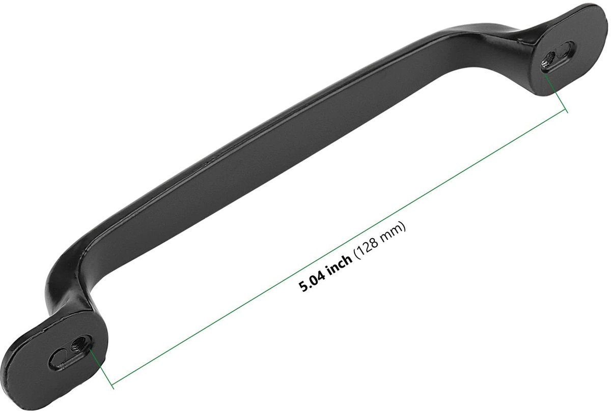 Dailygoods- Kastgrepen Zwart - 30 Pack - Aluminium - Keukenkast