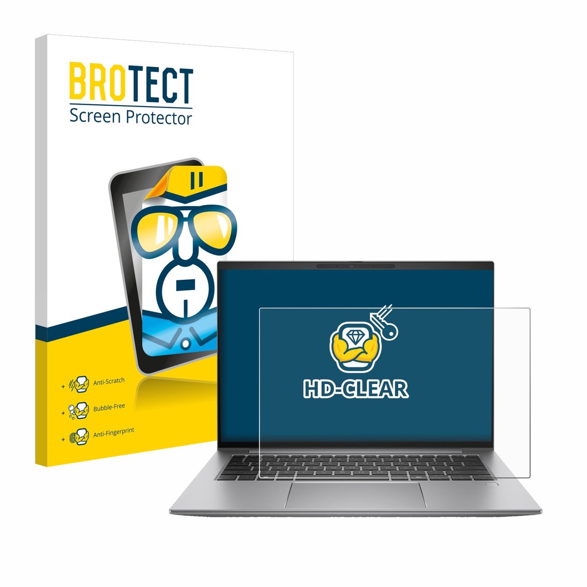 BROTECT - Screenprotector voor HP Zbook Firefly 14 G11 - Folie Beschermfolie transparant
