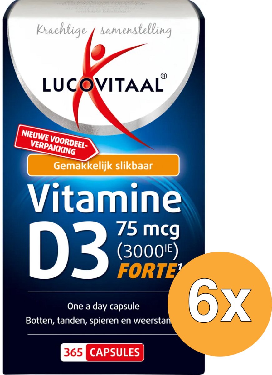 6x Lucovitaal D3 75mcg (365 capsules)