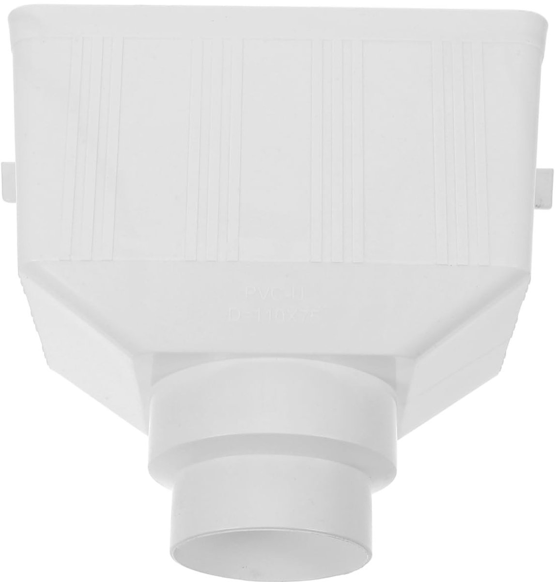 Vt products - Tuinafvoervanger - Drainage-adapter - Wit - Kunststof - Waterafvoer - Geschikt voor tuin - 110 x 75 mm