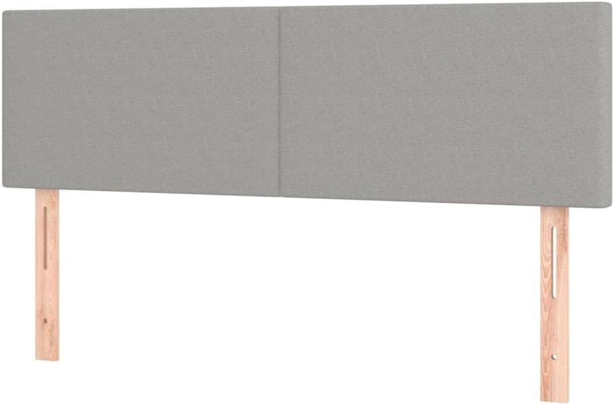 Hoofdborden Set - Bed hoofdeinde - Slaapkamer aankleden - Verstelbare hoogte - 144 cm breed - Lichtgrijs