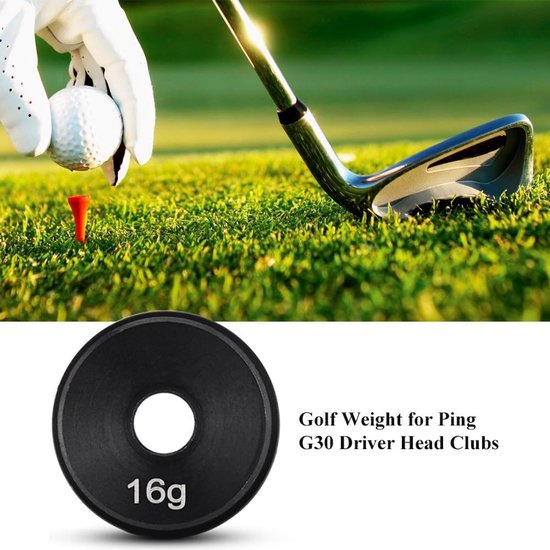 Golfgewicht Roestvrij Staal - Club Gewicht - Golf Training - Verbetert Gevoel Swing - 16 gram - Zwart — afbeelding 5