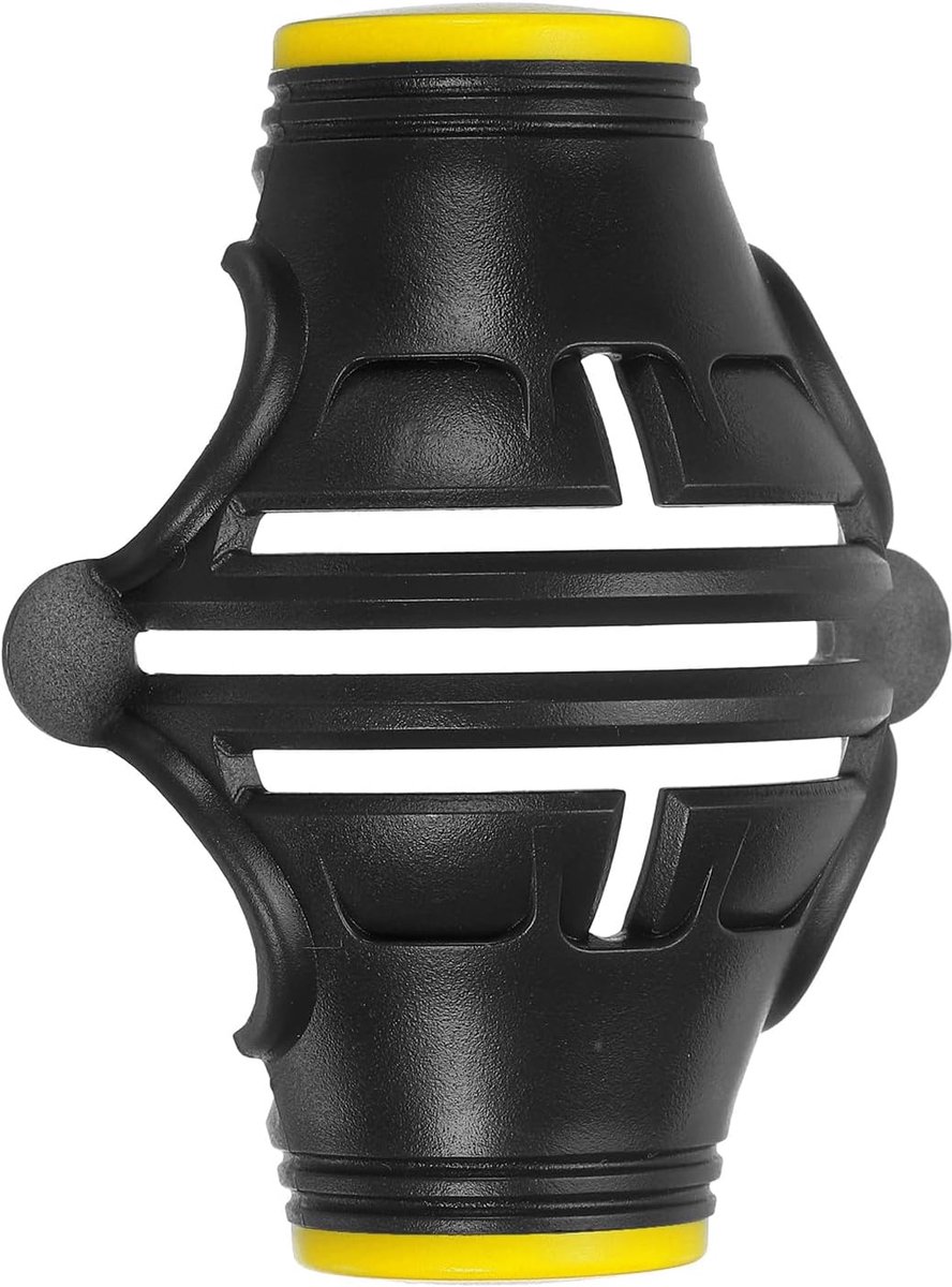 Golf Ball Marker Stencil - 360 Degree Triple Track Golf Ball Alignment Marking Tool - Line Drawing Marker voor Mannen en Vrouwen - Zwart/Geel