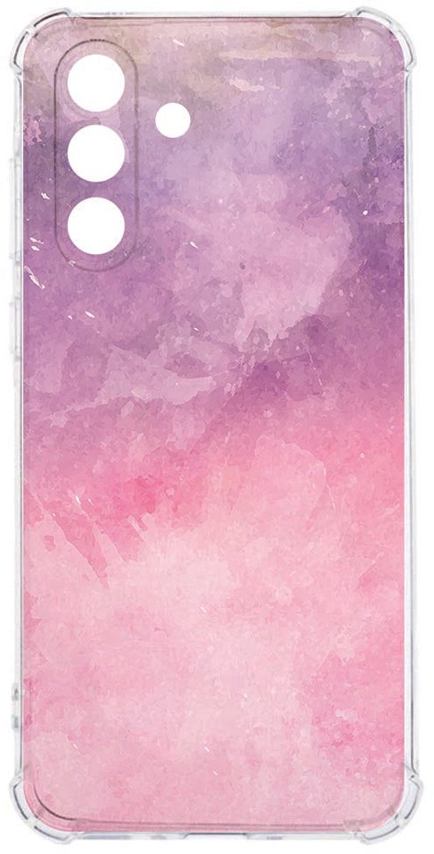 TPU Back Cover Samsung Galaxy A26 Pink Purple Paint Valbestendig