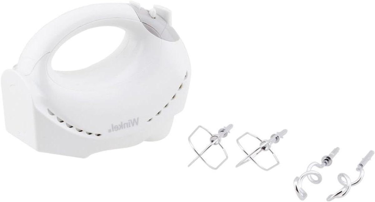 Handmixer - Keukenmixer - Bakken en Koken - 5 snelheden + turbo - 200W vermogen - Wit