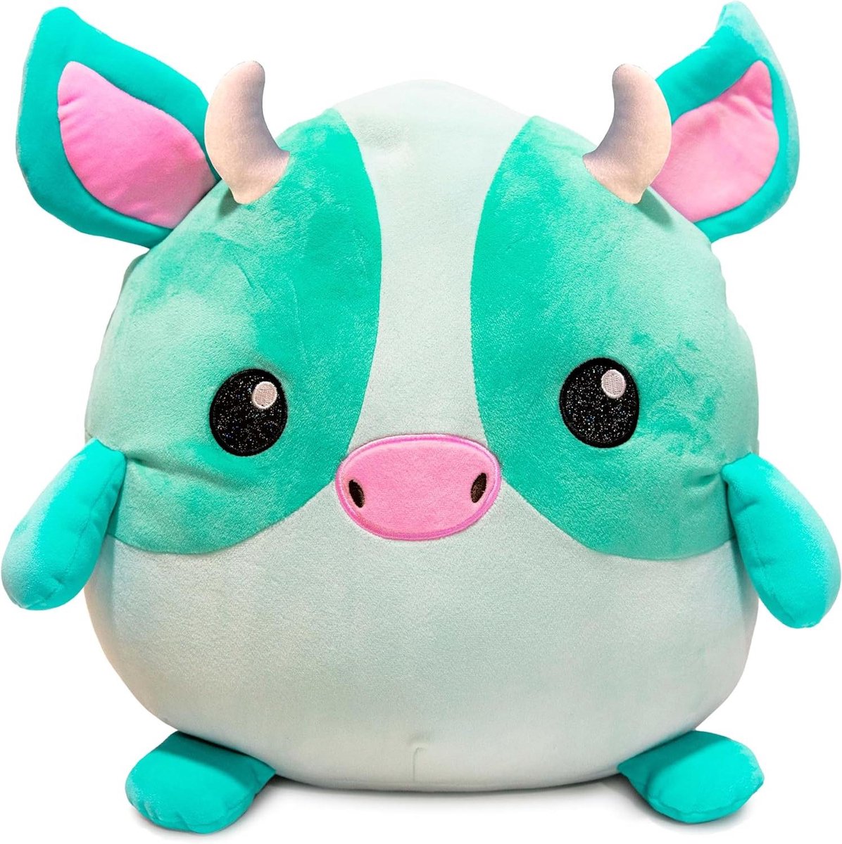 Pluche Knuffel - Zacht Speelgoed - Knuffelen en Spelen - Geborduurde Details - 30 cm - Groen
