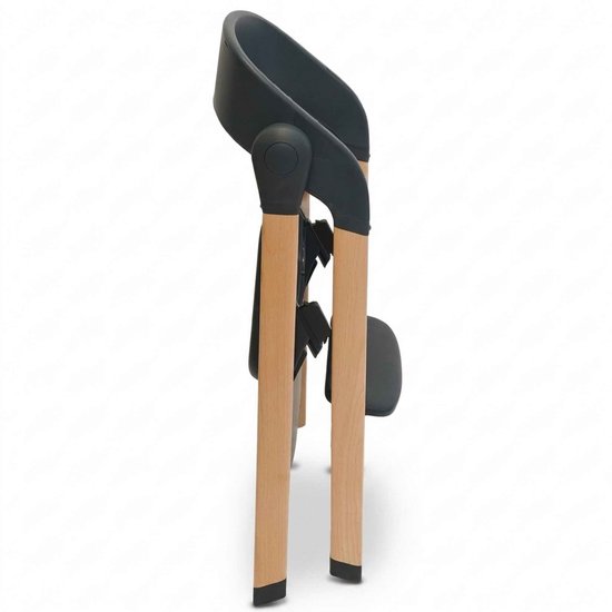 Bo Jungle - Grow With Me High Chair Shady Grey - Verstelbaar - Comfortabel - Ergonomisch van Bo Jungle — afbeelding 3