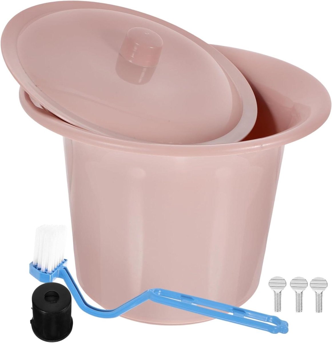 Kinderpotje met deksel - Draagbaar toilet - Hygiënisch thuisgebruik - Diepe urine opvang - 23 x 23 x 19 cm
