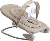Baby Ligstoel - Wipstoeltje Baby - Ontspanning en Spel - SlideLine Systeem - 80 x 14 x 50 cm - Beige