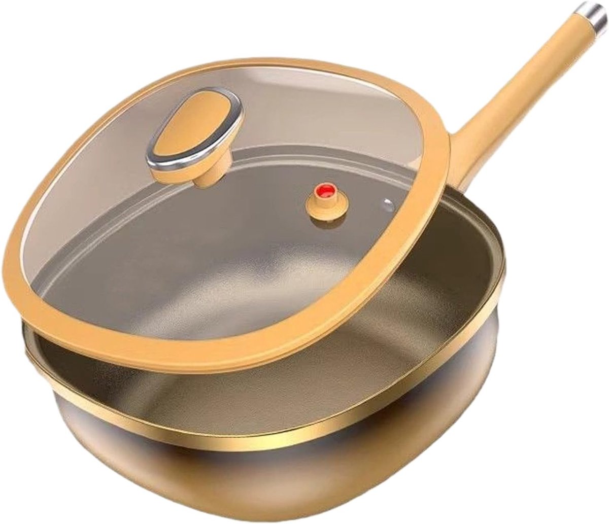 Koekenpan met Deksel - Koekenpan Grill - Allround Koken - Titaniumlegering - 50x30x10 cm