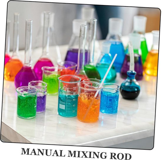 Laboratorium Roerstaaf - PTFE Roerder - Mengprocessen Uitvoeren - Antikleef Eigenschappen - 25 cm Lengte - Wit — afbeelding 5