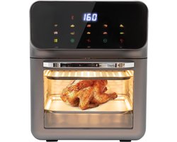 Kleine oven - Mini oven - Bakken en grillen - Hetelucht circulatie - 13 liter capaciteit - Zwart