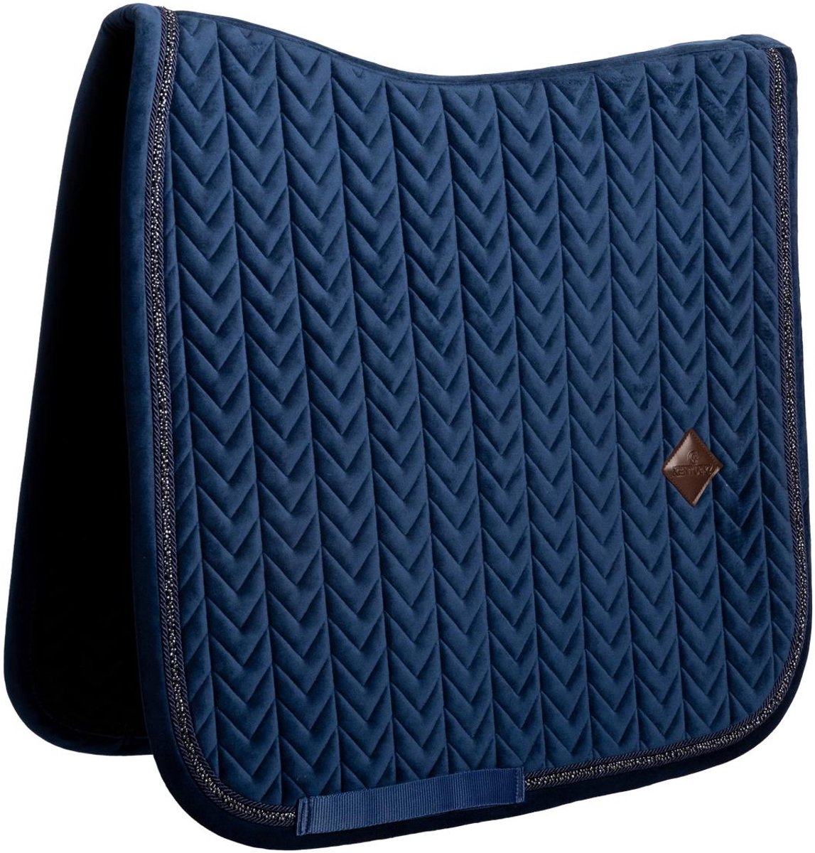 Kentucky Horsewear - Zadeldoek velvet mini Pearls dressuur navy