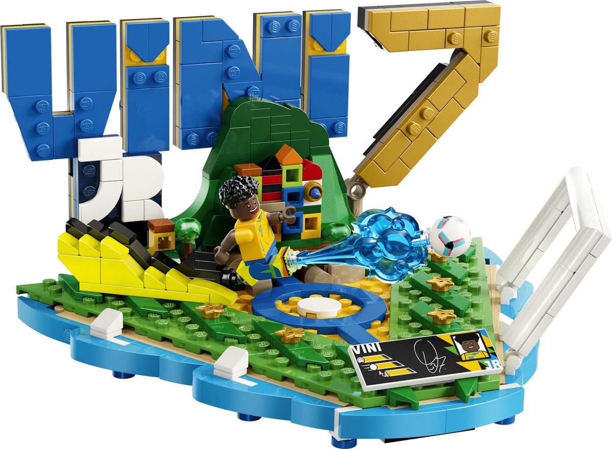 LEGO Editions - Vini Jr. – Voetbalhoogtepunten Voetbal Bouwpakket voor Kinderen - 43027 – foto 5