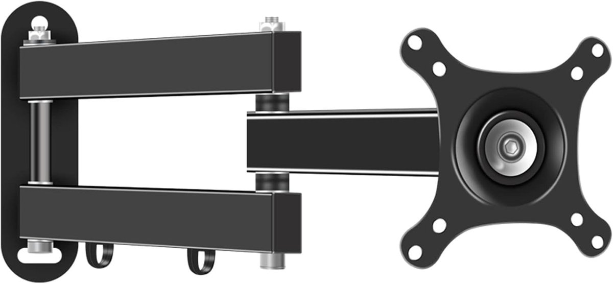 Monitor Beugel - Scherm Arm - Ergonomisch Werken - Drie Arm Structuur - 14-27 Inch - Zwart