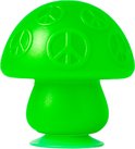 Groene paddenstoel met vredestekens