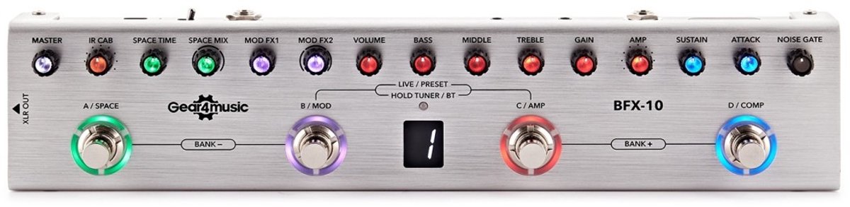 Bass Multi Effectpedaal van Gear4music