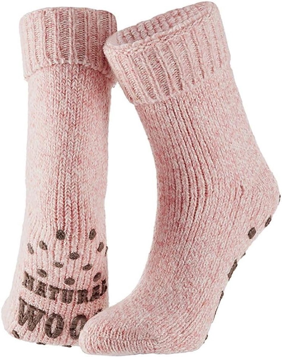 Huissokken Dames - Warme Sokken - Comfortabel Thuis - Anti-slip Zool