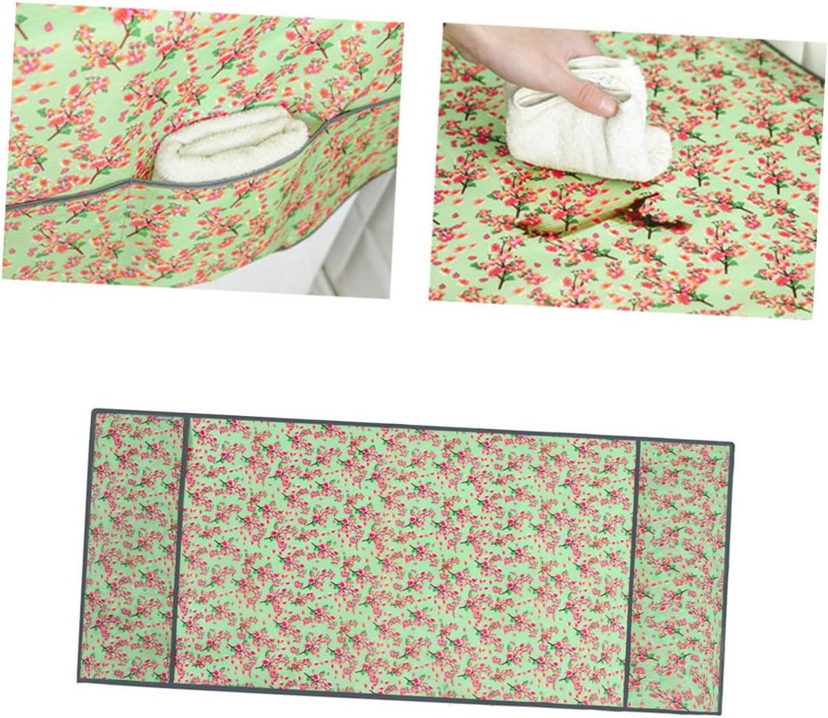 Wasmachine Hoes Apparaat Beschermer Apparaat Beschermen Waterafstotend Oxford Doek 130x55x1cm Groen