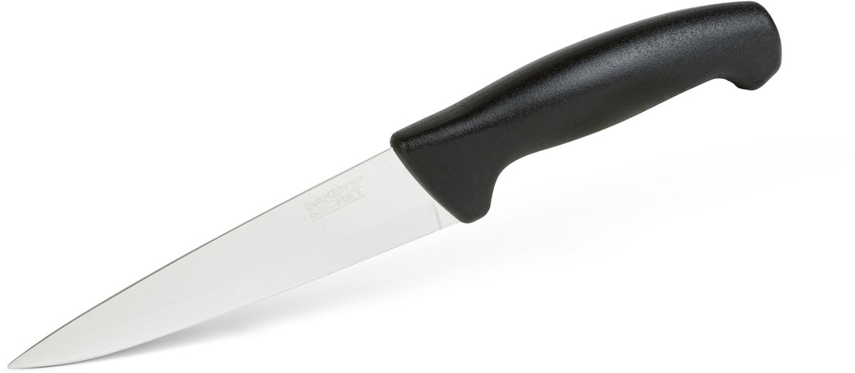 Koksmes 6 Inch RVS - Professioneel Chefmes voor Groenten - Vlees en Fruit - Scherp Keukenmes met Antislip Handgreep - Universeel Snijmes - RVS Kookmes - 15 cm Lemmet [BS41018]