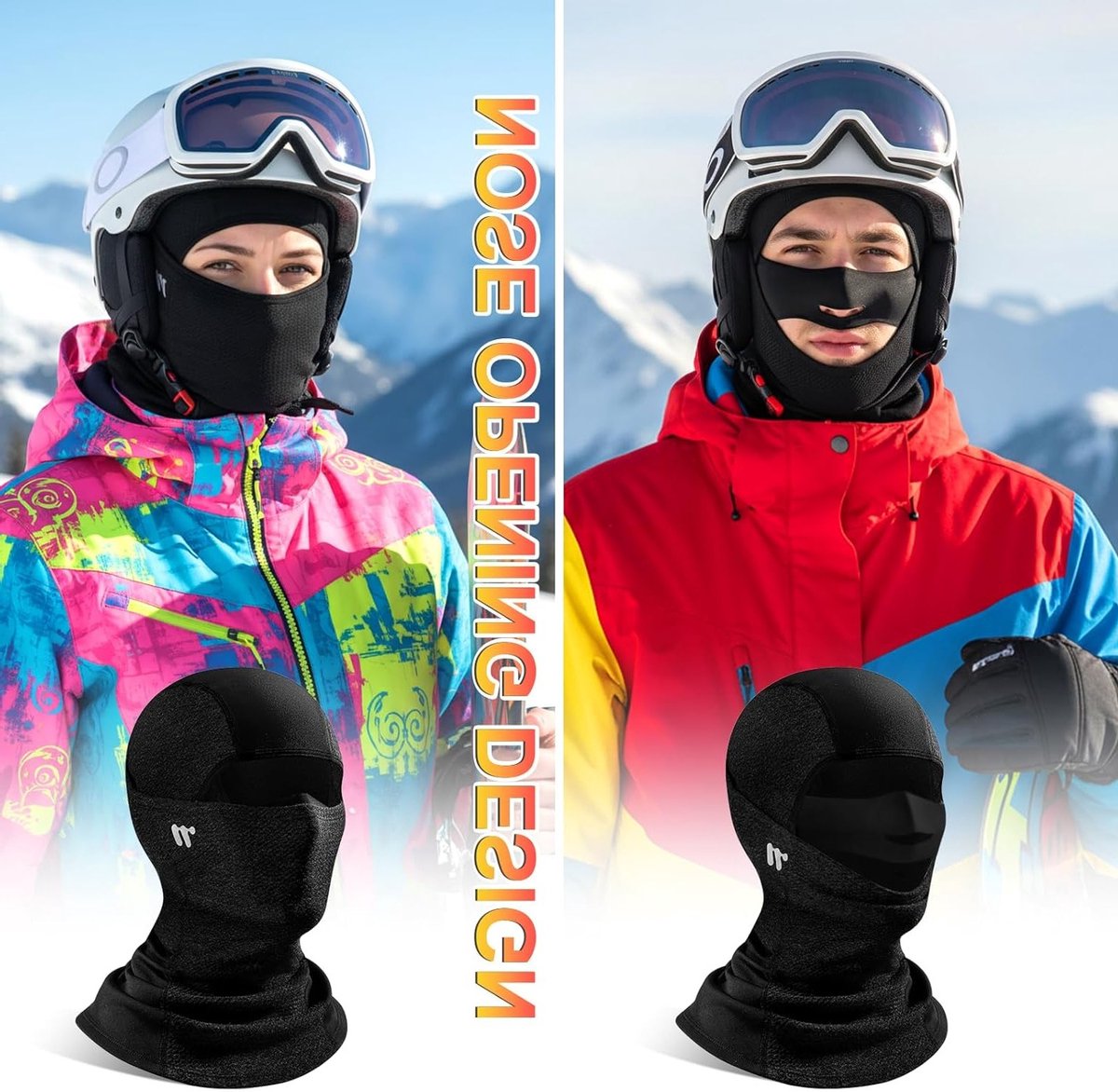 Thermische Winter Balaclava voor Mannen en Vrouwen, Ademend en Winddicht Fleece Gevoerd Ski Masker voor Motoren, Warm Volledige Gezicht Bedekking voor Koude Weersomstandigheden
