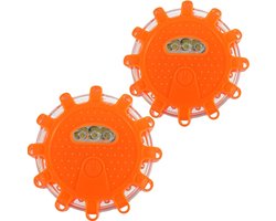 Set van 2 Multifunctionele Noodlichten met Magnetische Basis - LED Waarschuwingslichten voor Auto-ongelukken en Noodsituaties