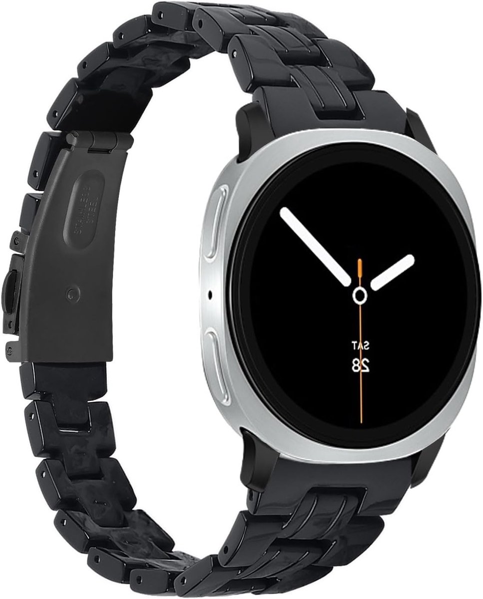 Elegante dunne horlogeband van hars voor Samsung Galaxy Watch 8 en 8 Classic, stijlvolle reservearmband voor smartwatchgebruikers