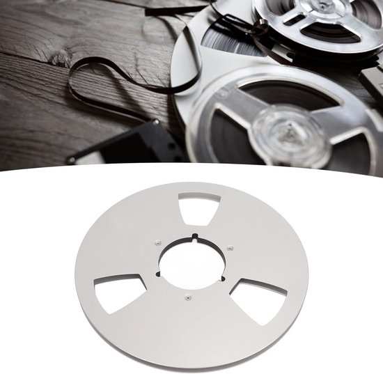 Lege 1/4 Inch Tape Reel met Drie Gaten, Aluminium Opname Accessoire voor Tape Recorders en Geluidsapparatuur — afbeelding 4