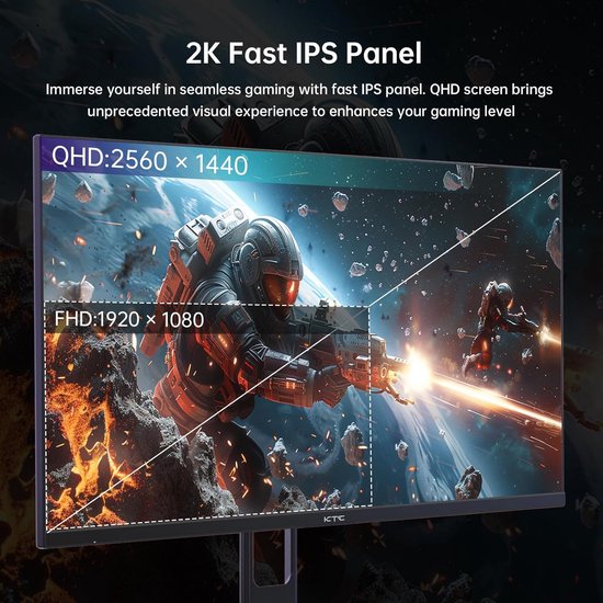 27 Inch Gaming Monitor - Hoge Resolutie en Vlotte Beelden van Merkloos — afbeelding 5