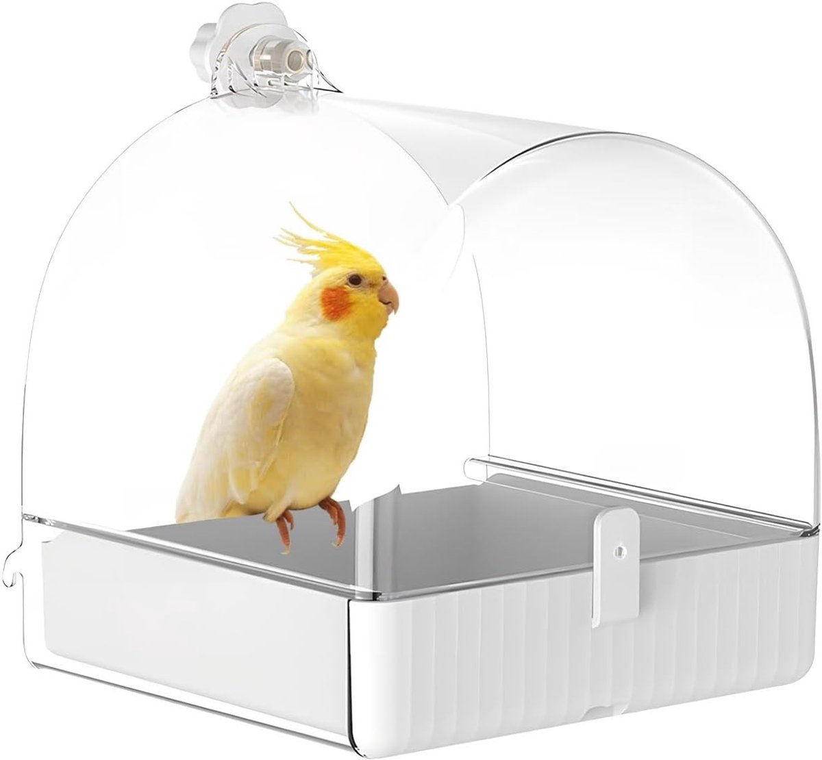 Multifunctionele Hangende Vogelbad: Ideaal Vogelbadhuis voor Kleine en Middelgrote Vogels, Inclusief Voederfunctie en Gemakkelijk te Reinigen