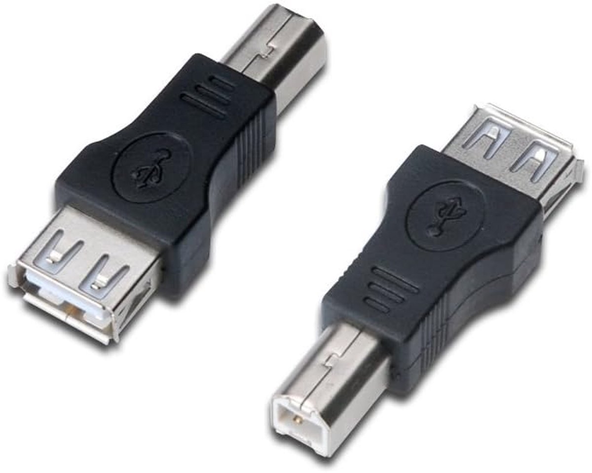 USB Adapter - Verbindingsstekker - Printer Aansluiten - Type A naar B - Compact Formaat