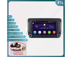 Auto Multimedia Speler - Voor Volkswagen GOLF - 2 Din - 7Inch - MP5 met camera2 - Carplay Scherm - 1GB16GB met Achteruitrijcamera - Navigatiesysteem Auto - Multimedia Autoradio - Android 12