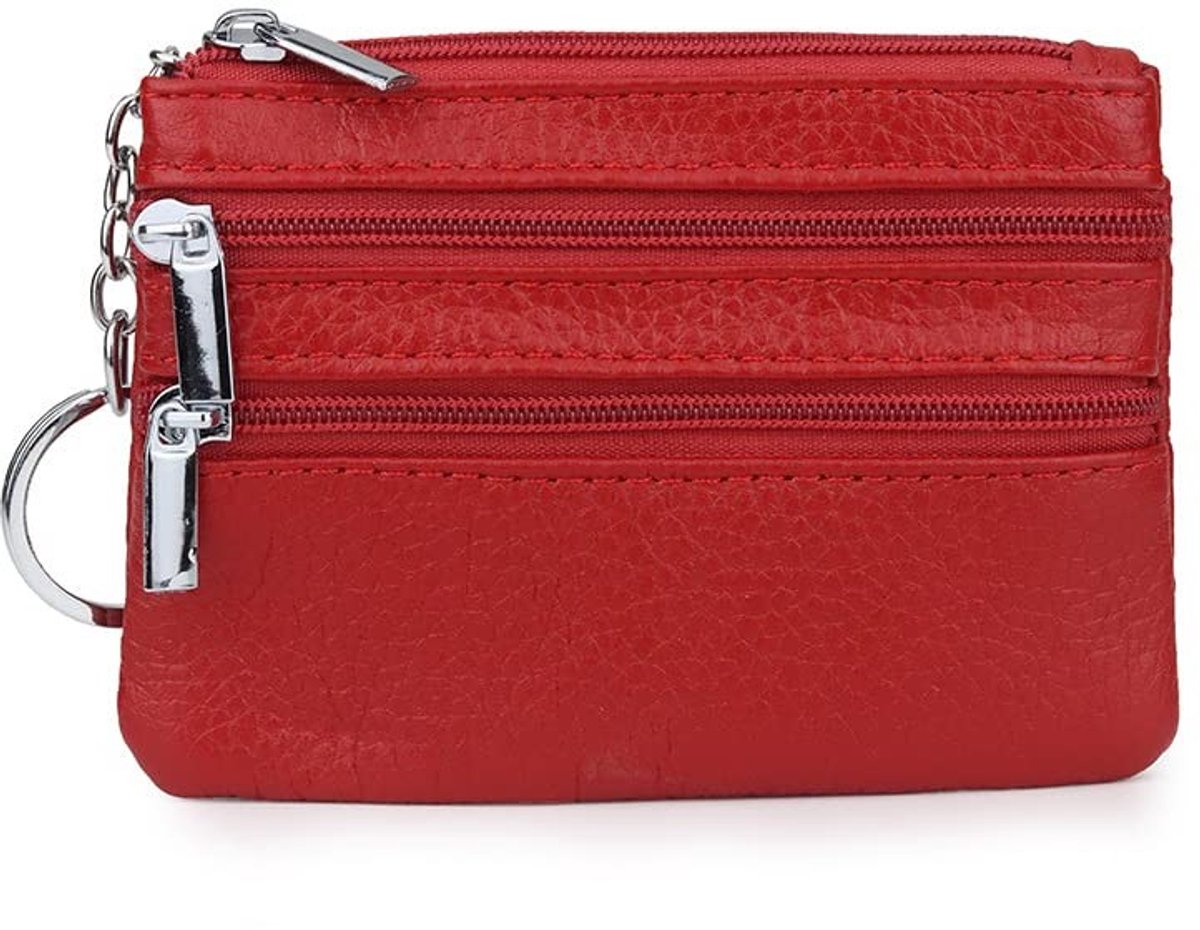 aladdien - Autosleutel Tas - Universele Sleutelcover - Draagbaar - Rood - Bescherming - Gemakkelijk mee te nemen - Geschikt voor alle autosleutels -...