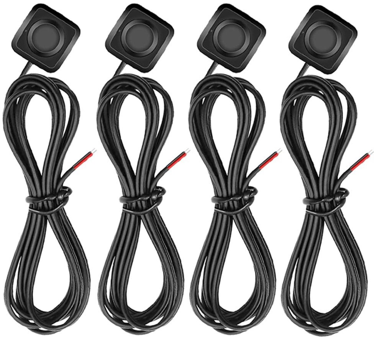 ONF3 - Momentary Push Button Switch - 4 Stuks - Compact ontwerp - AAN/UIT Claxonknoppen - Voor 12V-24V Autoclaxon - Handmatig gebruik