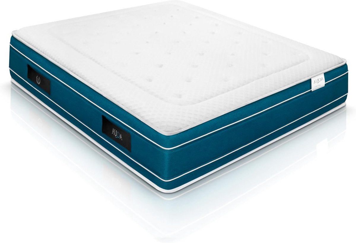 Aqua Gel-pocketveringmatras 30 cm Gemiddelde Stevigheid - Hypoallergeen