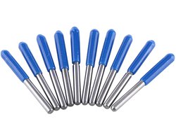 VT Goods - CNC Frees Cutter Set - Dubbele Rechte Vleugels - 10 Stuks - Professioneel Gereedschap - Precisie Bewerking - Ideaal voor Houtbewerking - ..