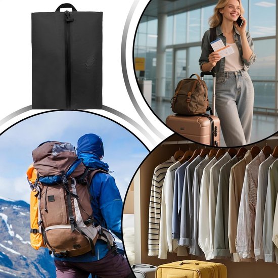 Vacuüm Opbergzakken - Kledingzakken Compressie - Reizen Kleding Opslag - Waterdicht Luchtdicht - 49.9L x 26.7B - Zwart — afbeelding 2