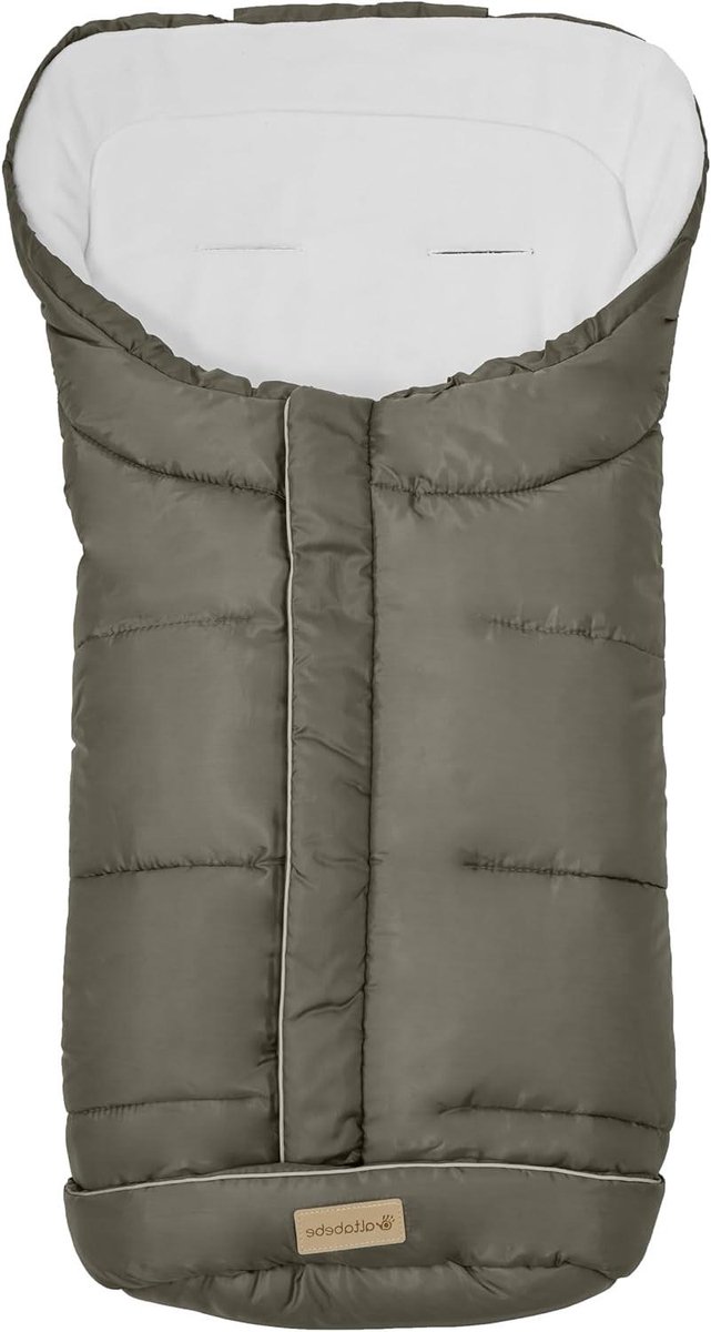 Universele Voetenzak - Kinderwagen deken - Baby warm houden - Water- en winddicht - 90 x 45 cm - Graniet-whitewash