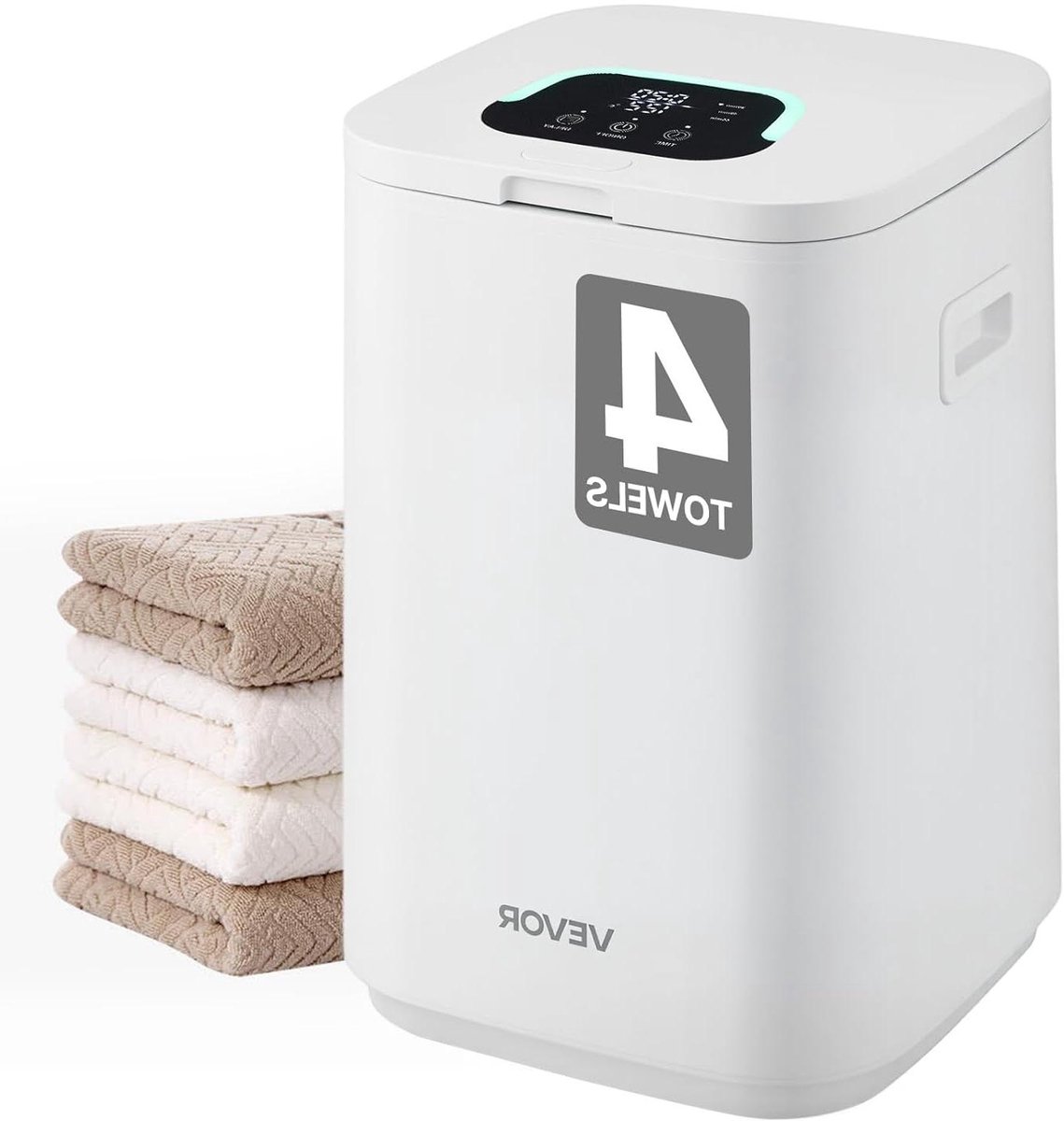 Handdoek Warmer - Verwarmde Bucket - Badkamer Comfort - Aromatherapie Compartiment - 20L Capaciteit - Wit