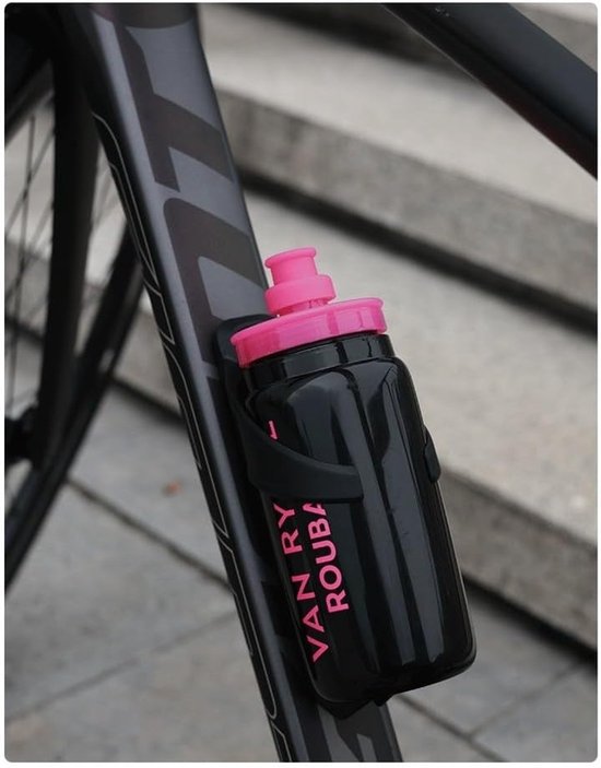 Bidonhouder met slot - Fietshouder fietsaccessoires - Veilig fietsen - Magnetische bandenlichter - 20 x 8 x 8 cm - Zwart — afbeelding 3