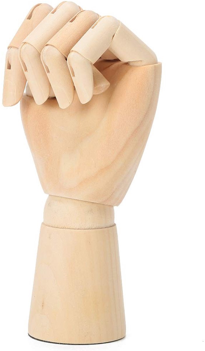 aladdien - Houten Handmodel - Flexibel voor Kunstenaars - Ideaal voor Schetsen en Decoratie - Perfect voor Creatieve Projecten - Handmodel voor Kuns..