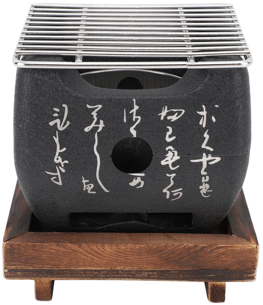 aladdien - Mini Tafelgrill - Draagbare Grill - Uniek ontwerp - Compact 16.5 x 14.5 cm - Charcoal Grill - Ideaal voor buiten gebruik - Voor balkon en...