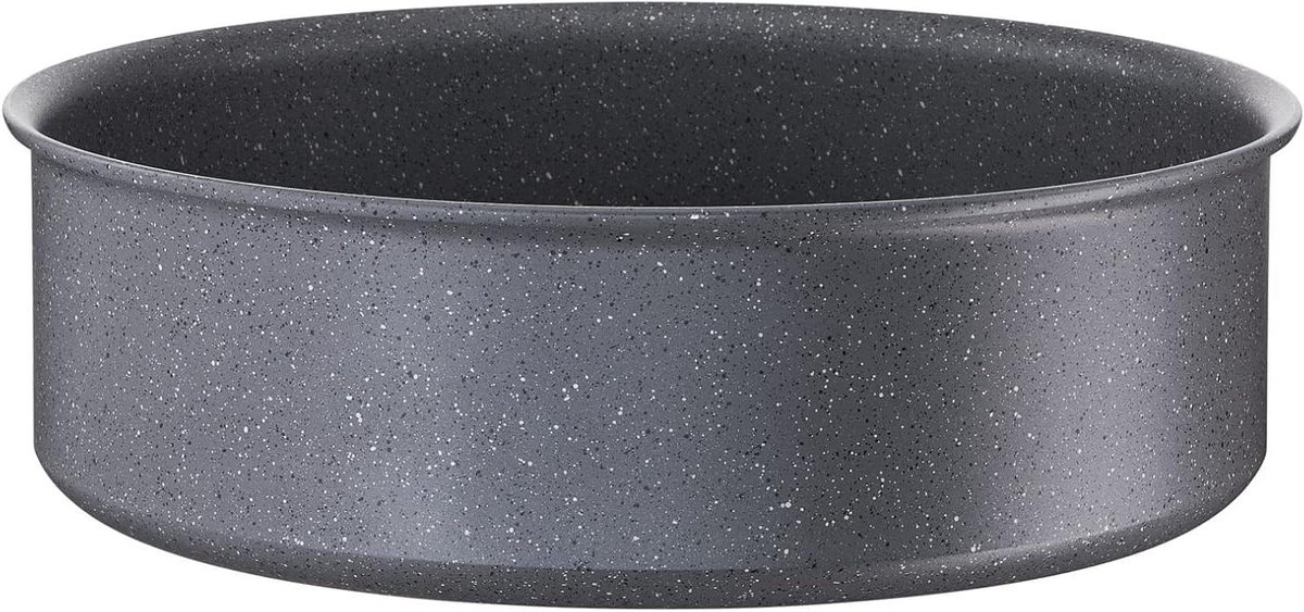 Stoofpan - Kookpan - Gezond Koken - Minerale Coating - 24 cm - Zwart