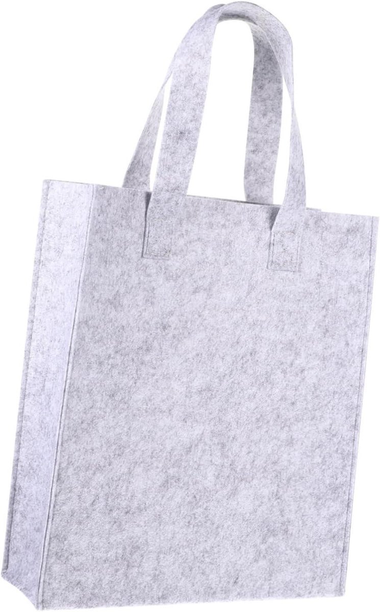 Draagtas Opbergtas - Huishoudelijke Tas - Boodschappen Doen - Duurzaam Materiaal - 3 Stuks - Grijs