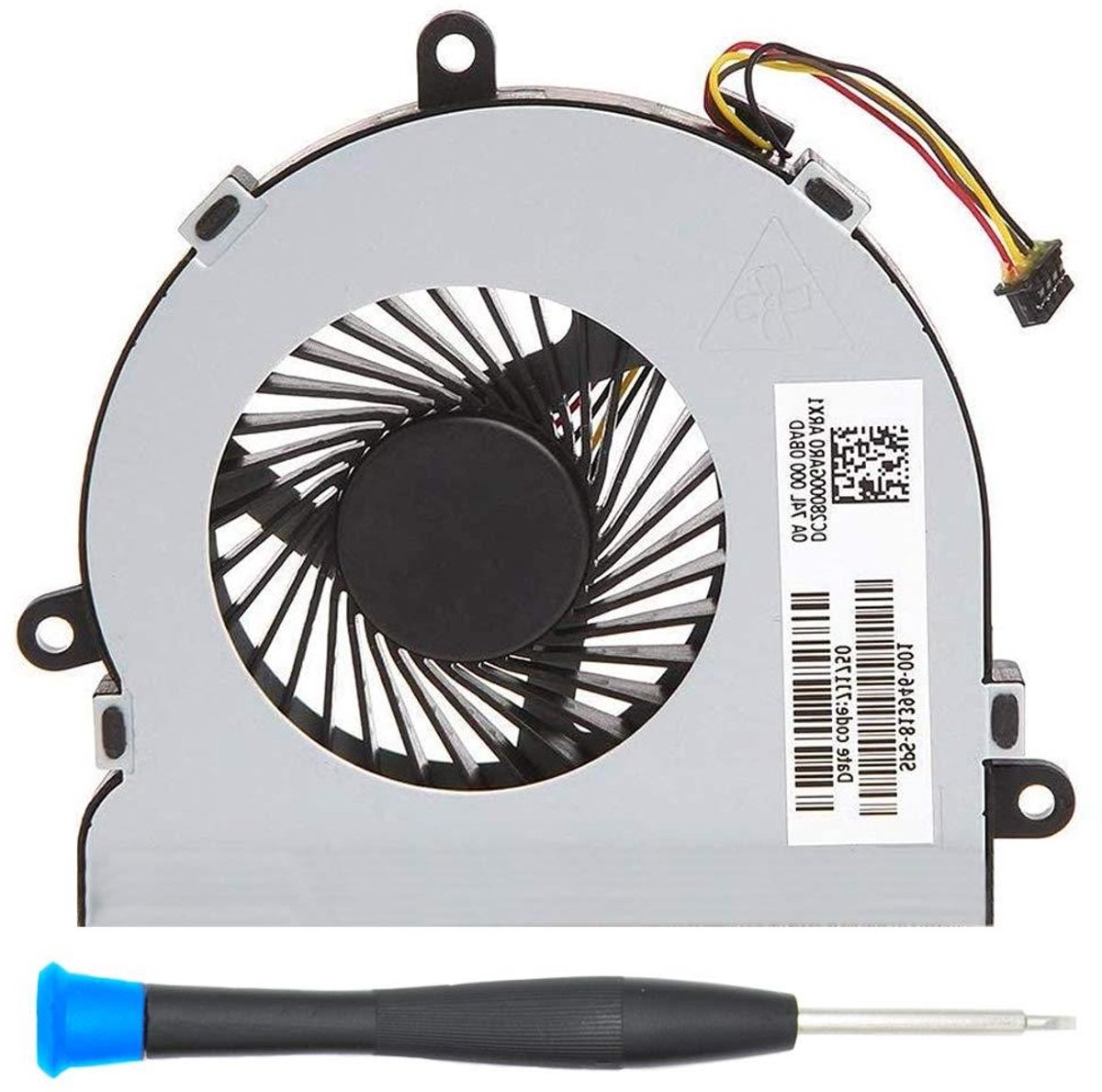 Laptop Koelventilator - CPU Fan - Laptop Koelen - 4-Pins Connector - 1 Stuk - Zwart