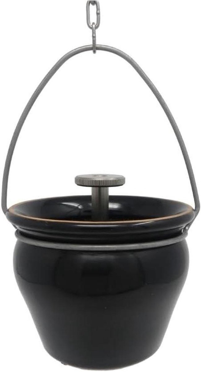 Aroma pot - Infusie pan - Sauna opgieten - Instelbaar druppelventiel - 300 ml - Zwart